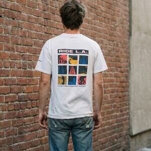 Vintage 90s Touch of Gold Spring Ford Ride LA YMCA Graphic T Shirt Mens Large‎